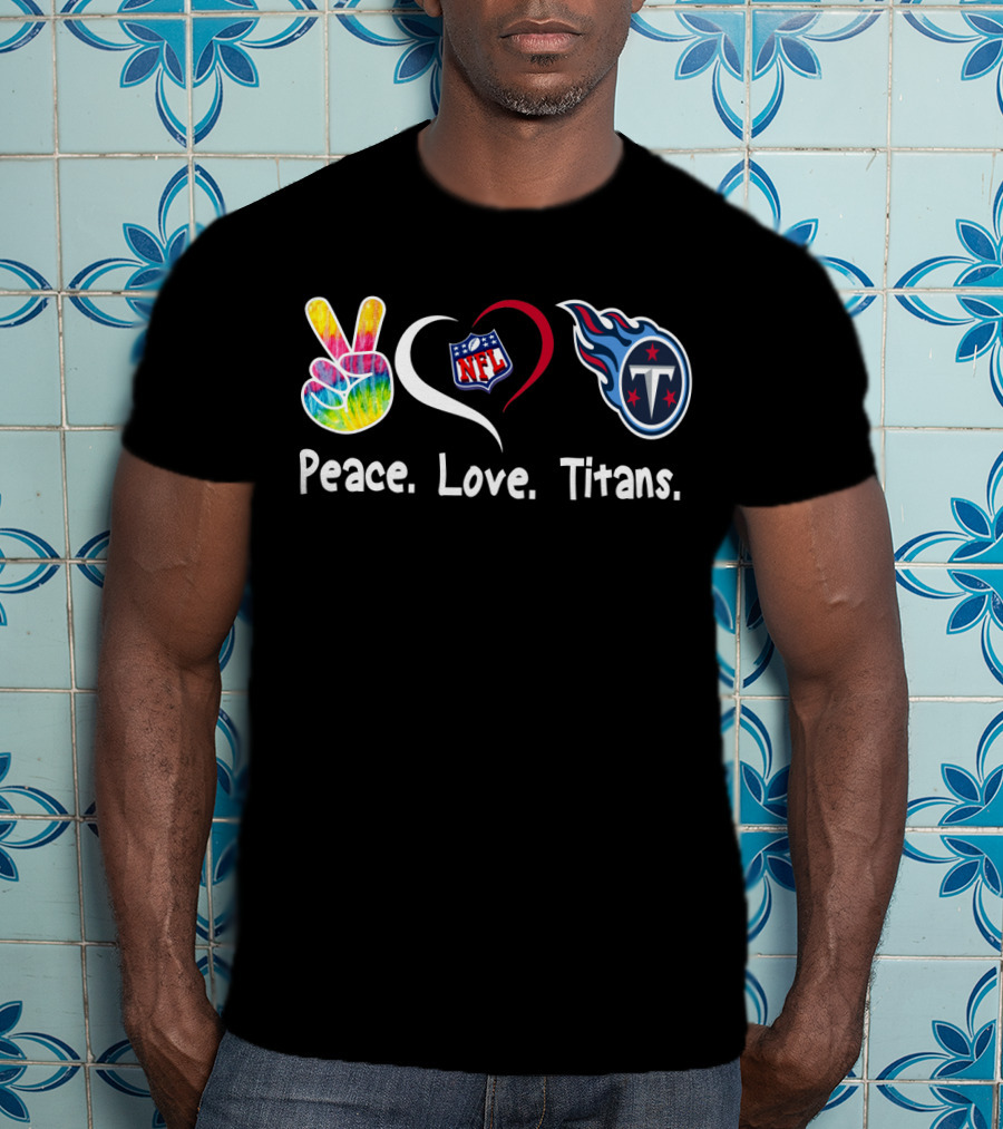 Peace Love NFL Tennessee Titans T-Shirt