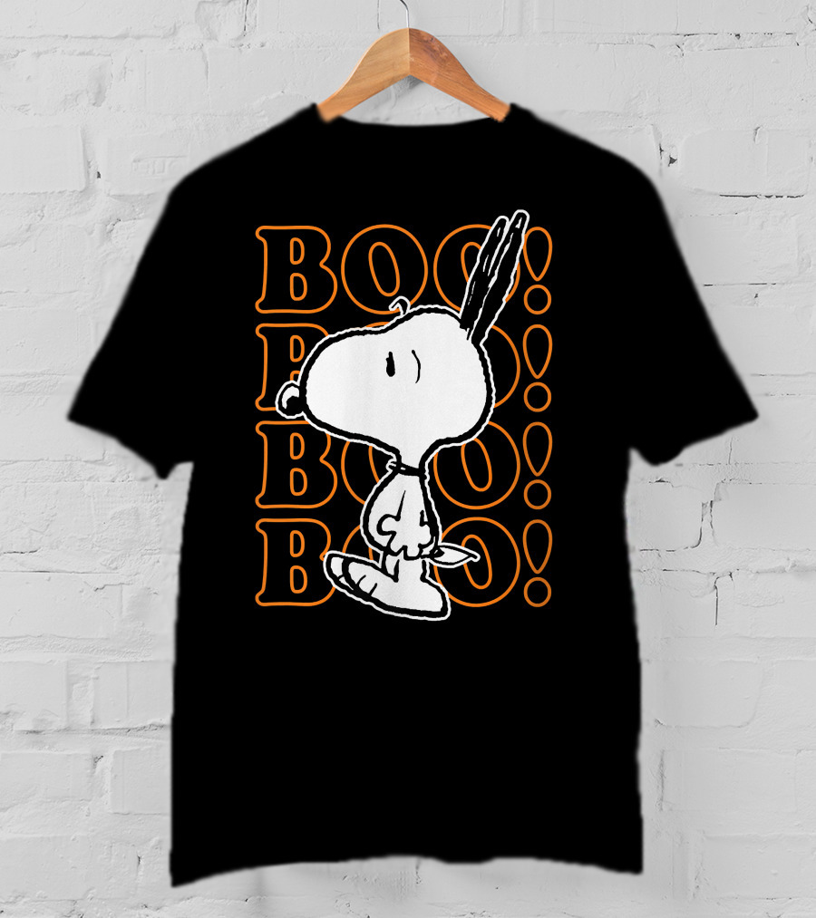 Boo Boo Boo Snoopy Halloween Scared T-Shirt