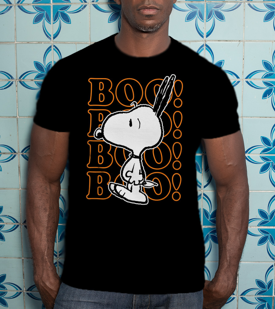 Boo Boo Boo Snoopy Halloween Scared T-Shirt