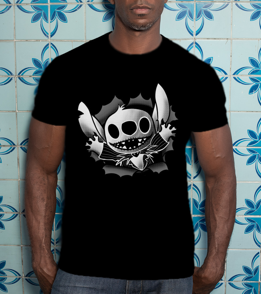Stitch Meets Jack Skellington Crossover T-Shirt