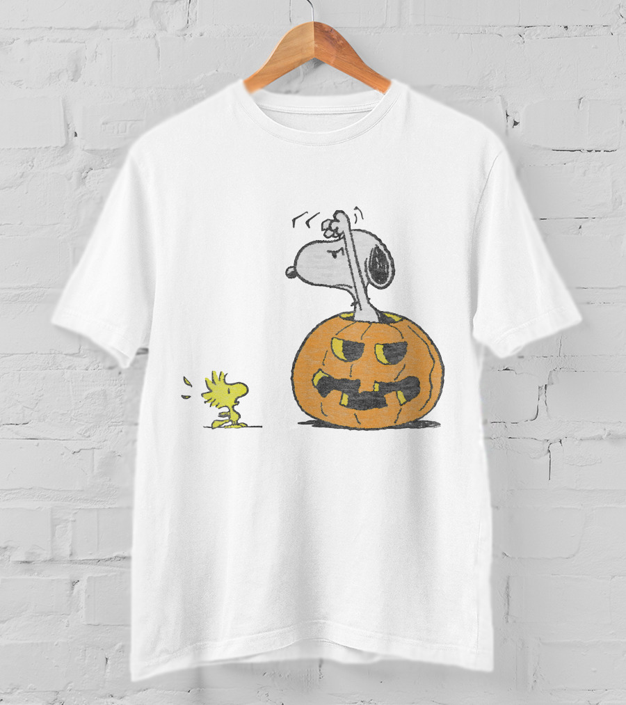 Halloween Snoopy Woodstock Pumpkin Peanuts T-Shirt