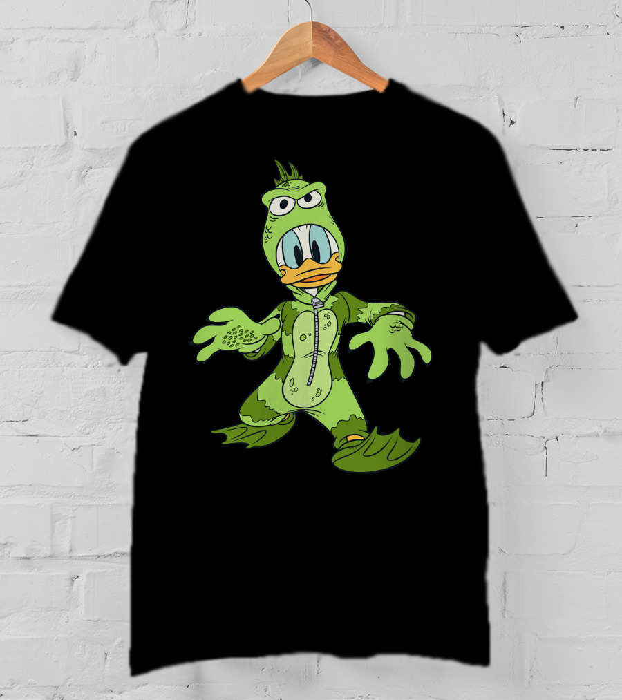Donald Duck In Green Monster Costume T-Shirt
