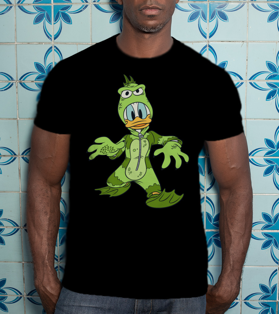 Donald Duck In Green Monster Costume T-Shirt