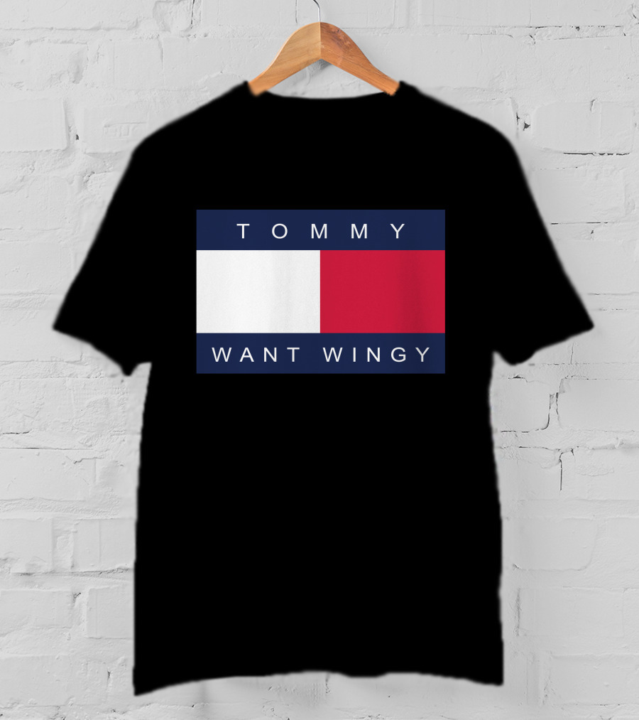 TOMMY WANT WINGY Red White Blue T-Shirt