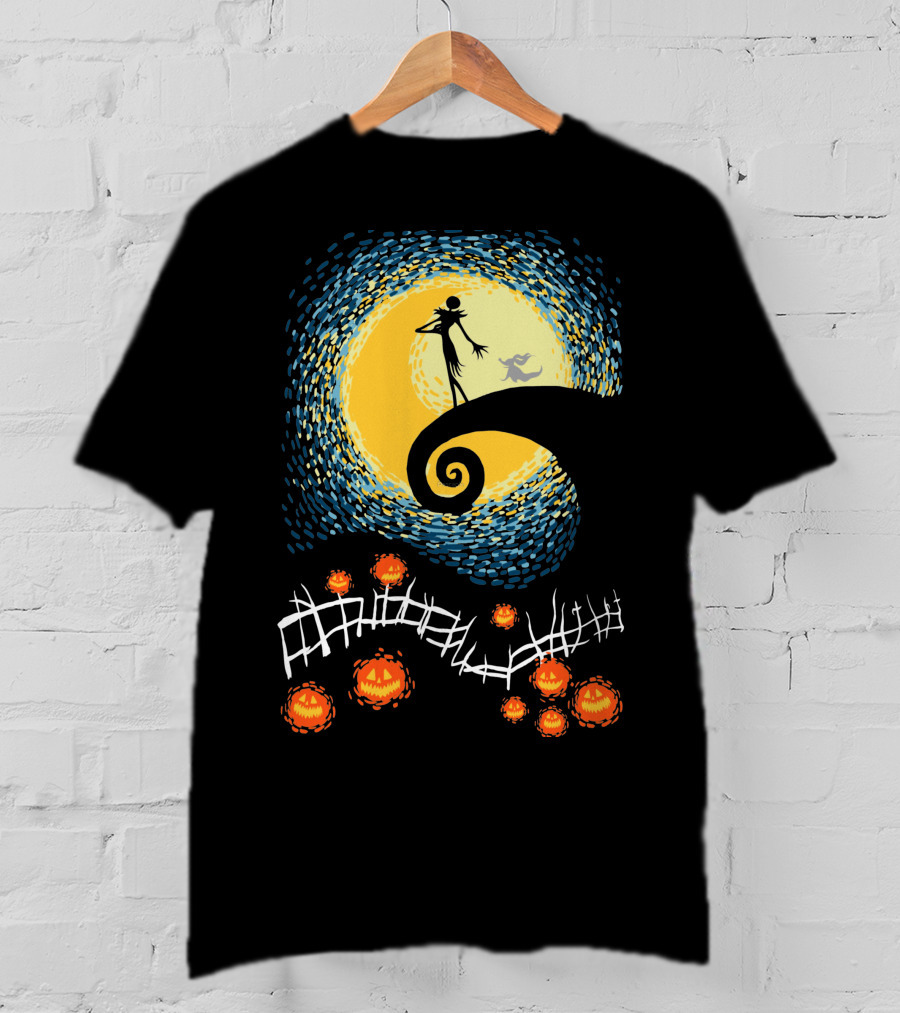 Starry Nightmare Before Christmas Van Gogh T-Shirt