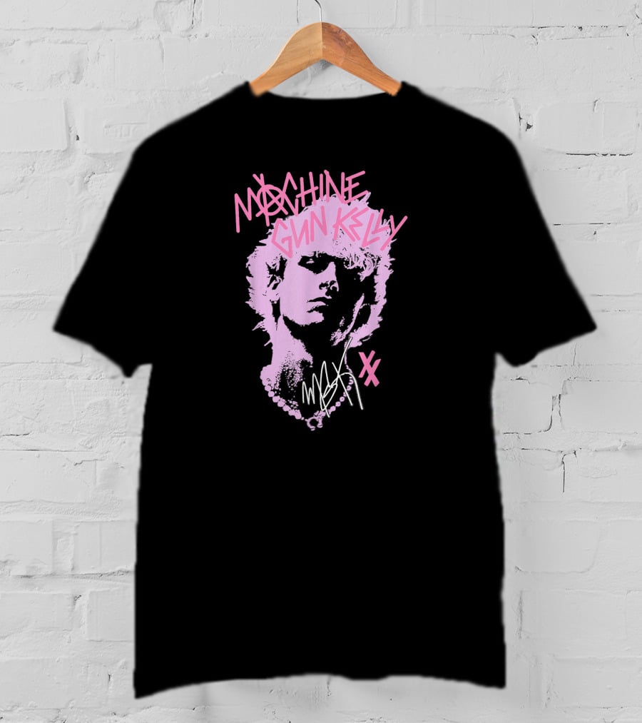 Machine Gun Kelly M.G.K Pink Silhouette XX Signature T-Shirt