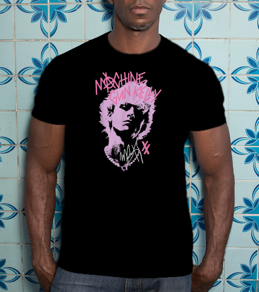 Machine Gun Kelly M.G.K Pink Silhouette XX Signature T-Shirt