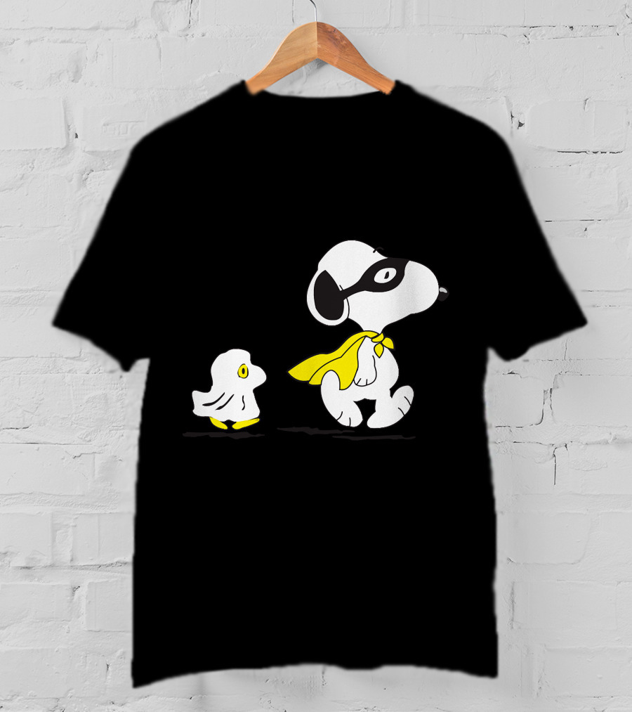 Snoopy Superhero With Woodstock Sidekick T-Shirt