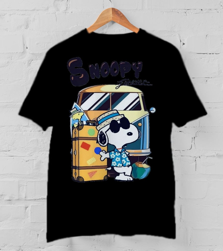 Snoopy Forever Vintage Travel Adventure T-Shirt