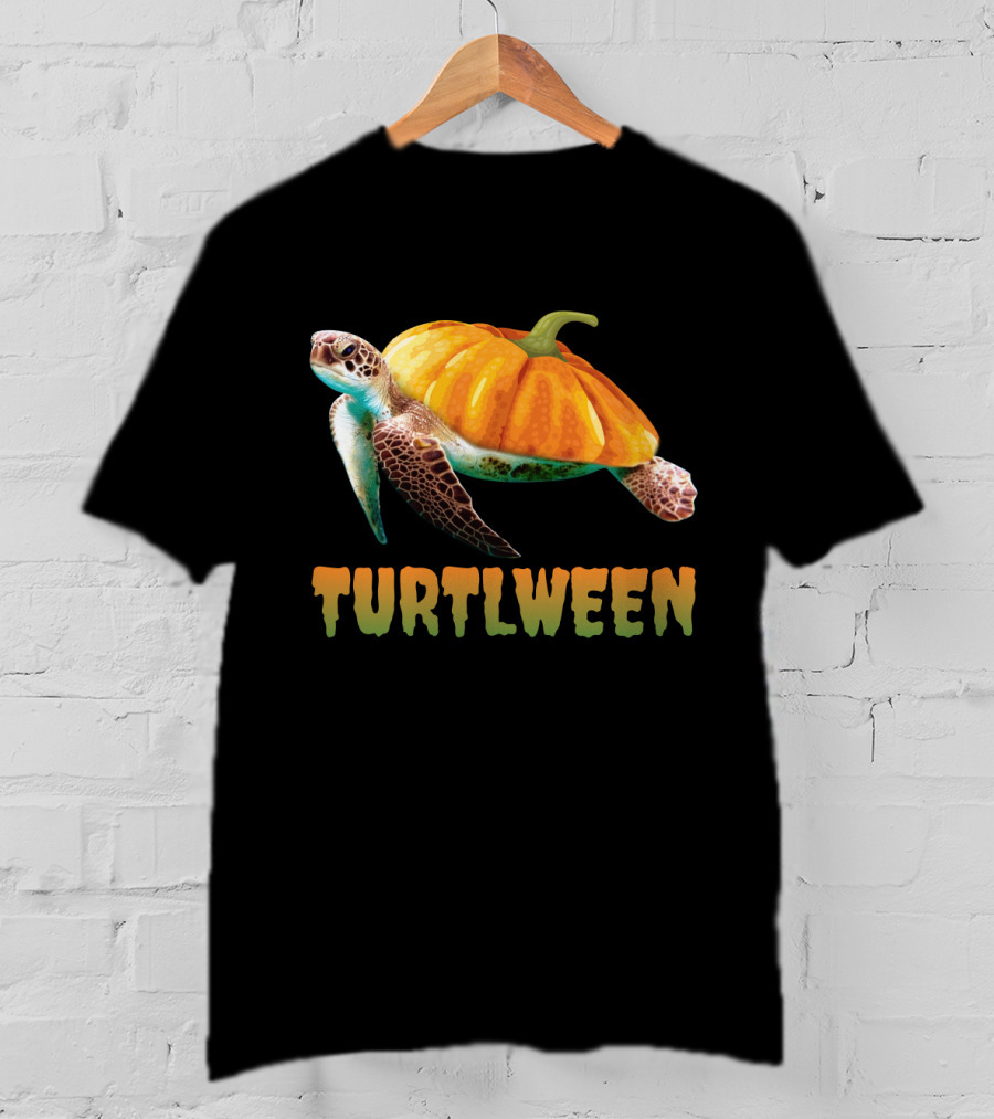 Turtlween Pumpkin Turtle Halloween Lovers Funny Turtlween T-Shirt