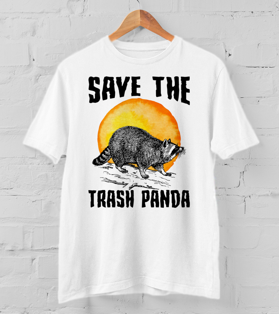 Save The Trash Panda Raccoon Raise Awareness Animal Conservation T-Shirt