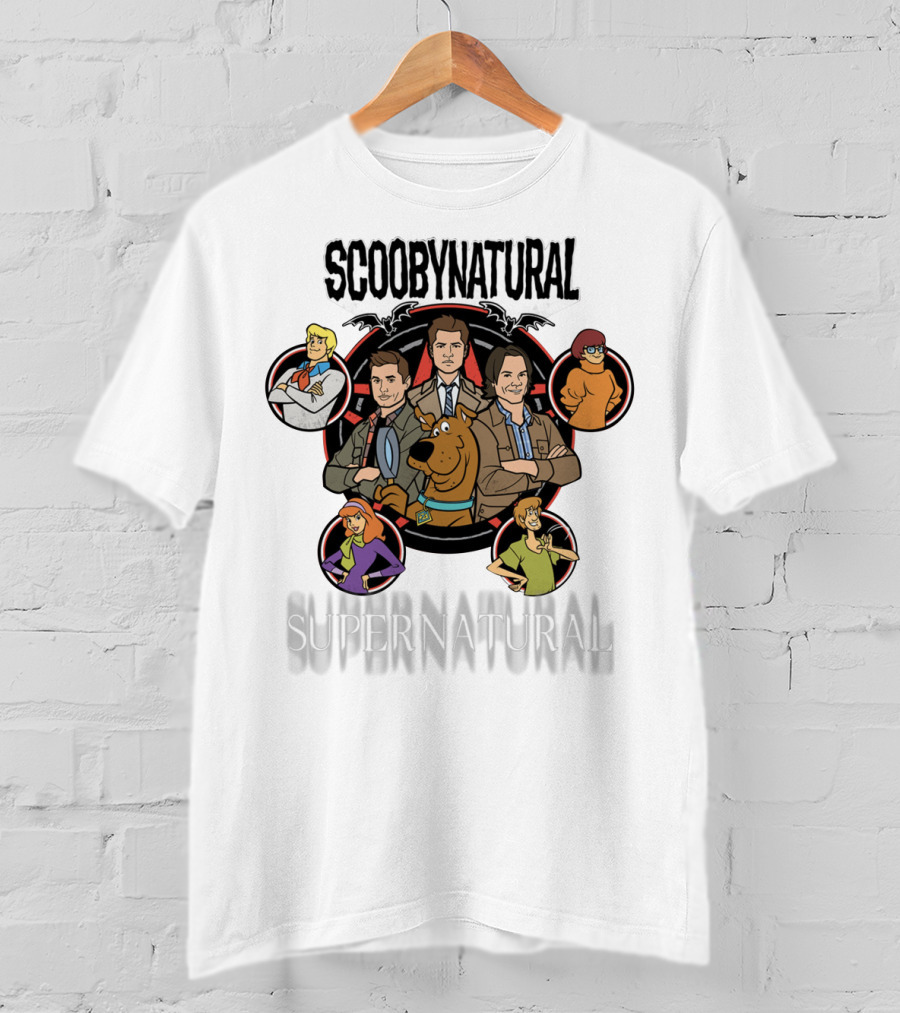 Scoobynatural Supernatural Parody Featuring Scooby Doo Cast And Characters T-Shirt