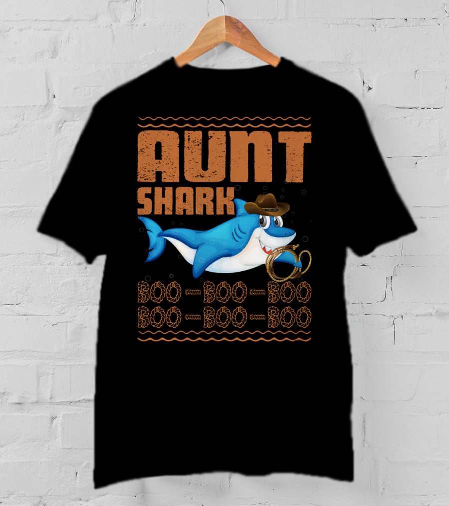 Auntie Shark Boo Boo Boo Halloween Aunt T-Shirt