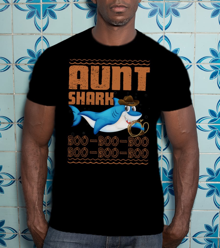 Auntie Shark Boo Boo Boo Halloween Aunt T-Shirt