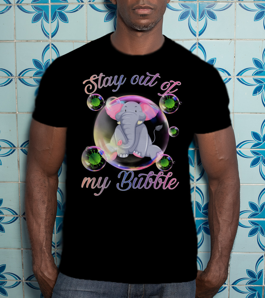 Elephant Stay Out Of My Bubble Iconic T-Shirt