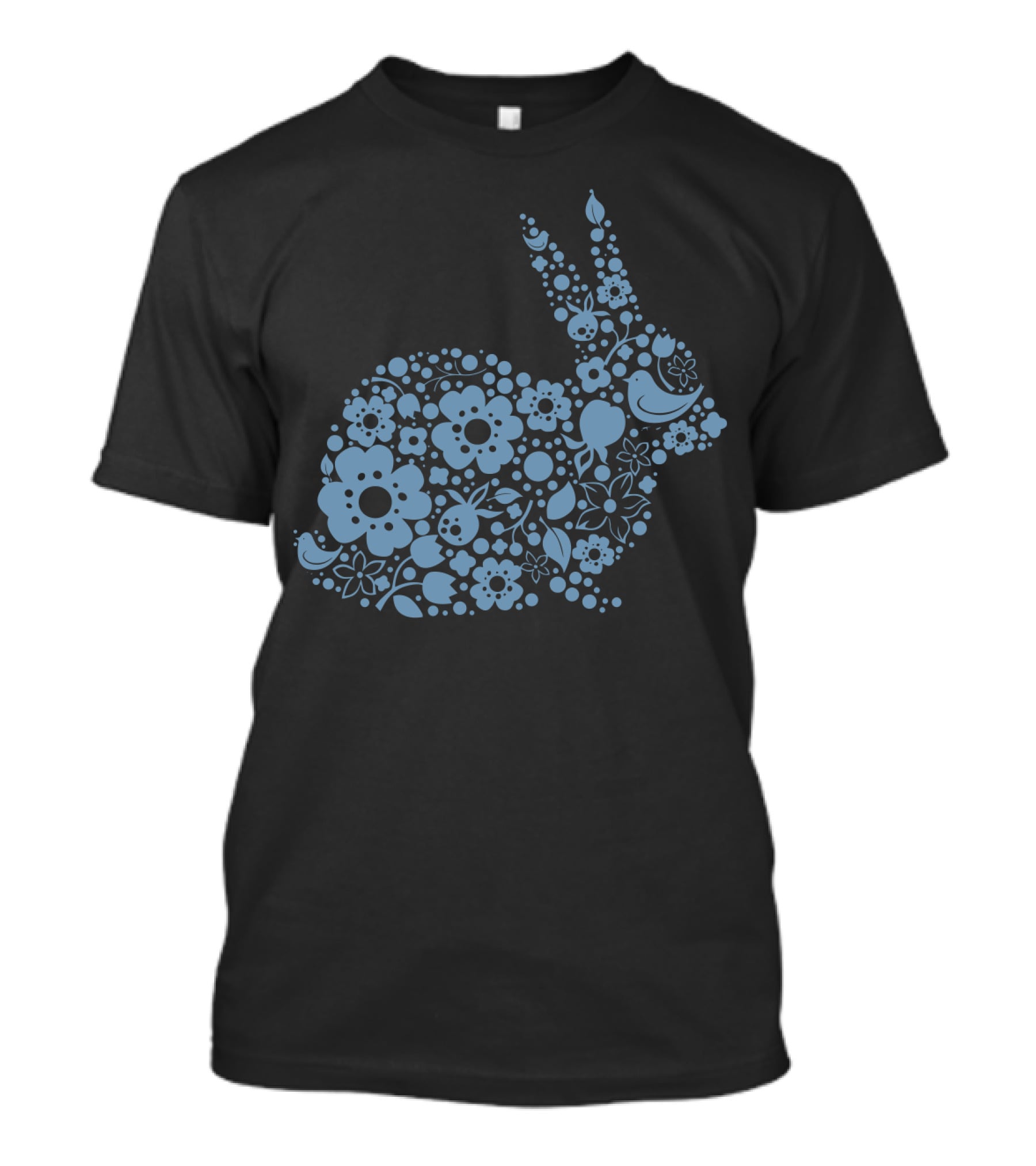 EasterEaster Floral Bunny Filled With Flowers And Bird T-Shirt