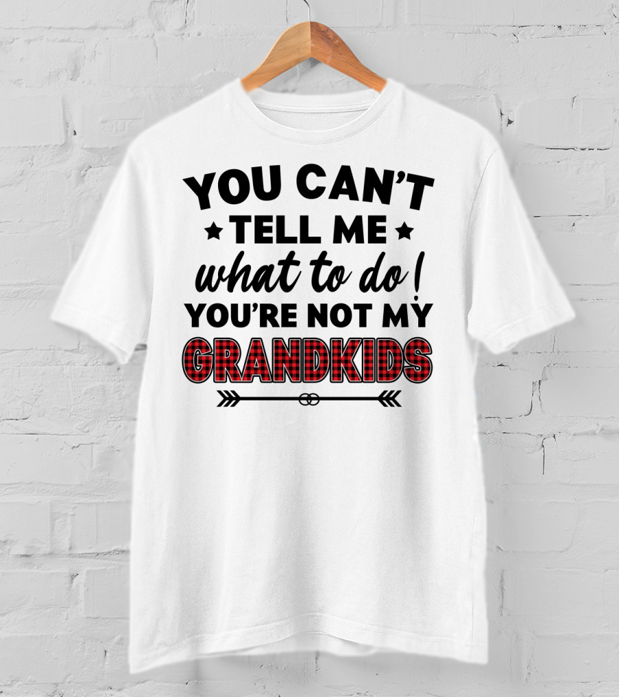 You Can't Tell ME What To Do You're Not My Grandkids T-Shirt