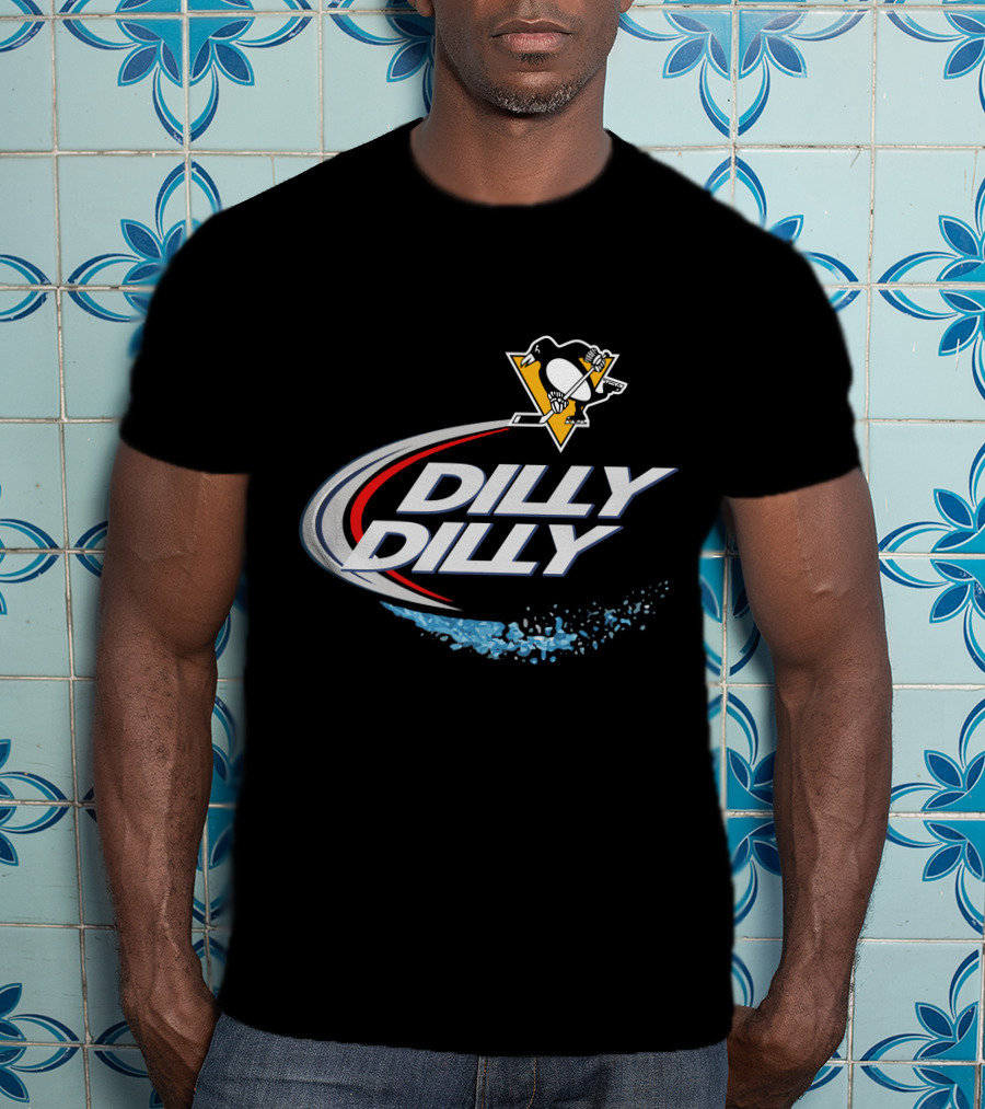 Dilly Dilly Penguins Hockey Logo And Swoosh T-Shirt