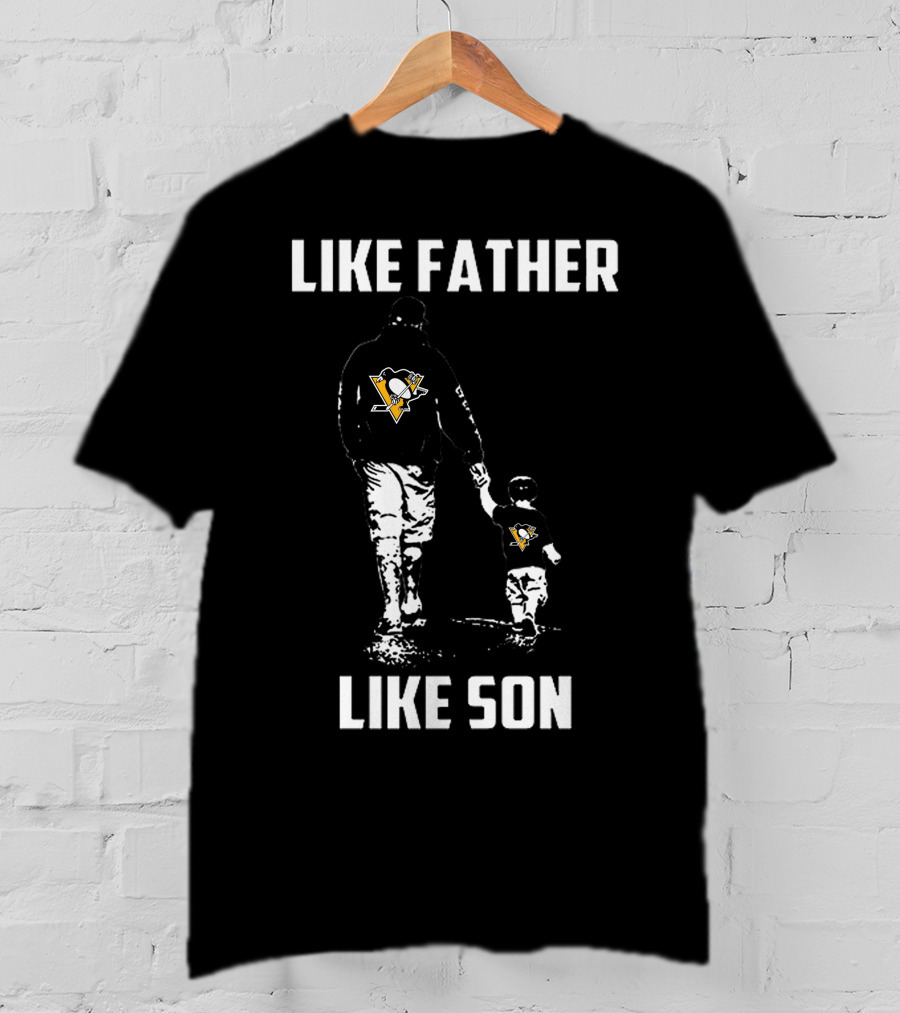 Penguins Like Father Like Son Pittsburgh Family Bond T-Shirt