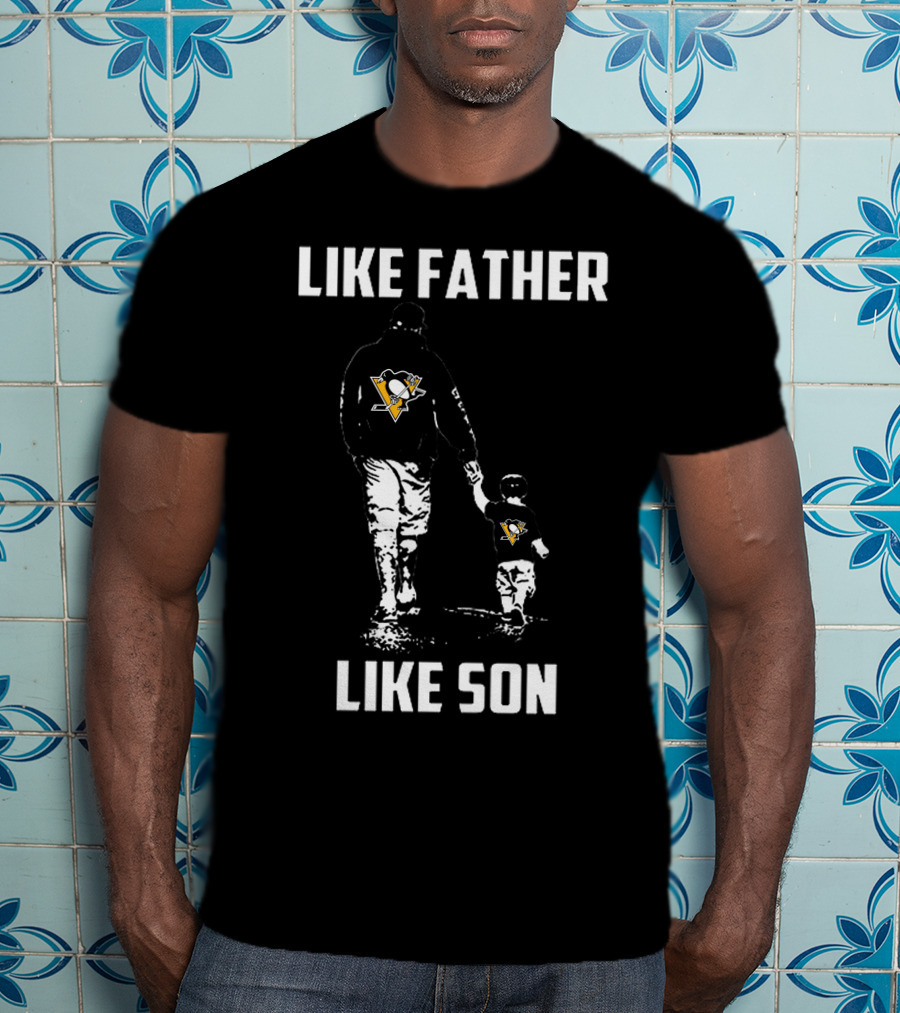 Penguins Like Father Like Son Pittsburgh Family Bond T-Shirt