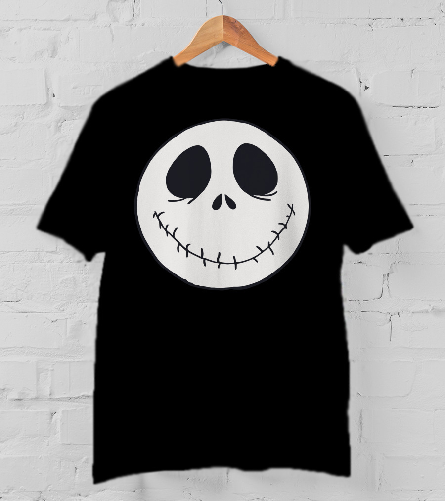 Jack Skellington Smiling Face Icon Nightmare Before Christmas T-Shirt