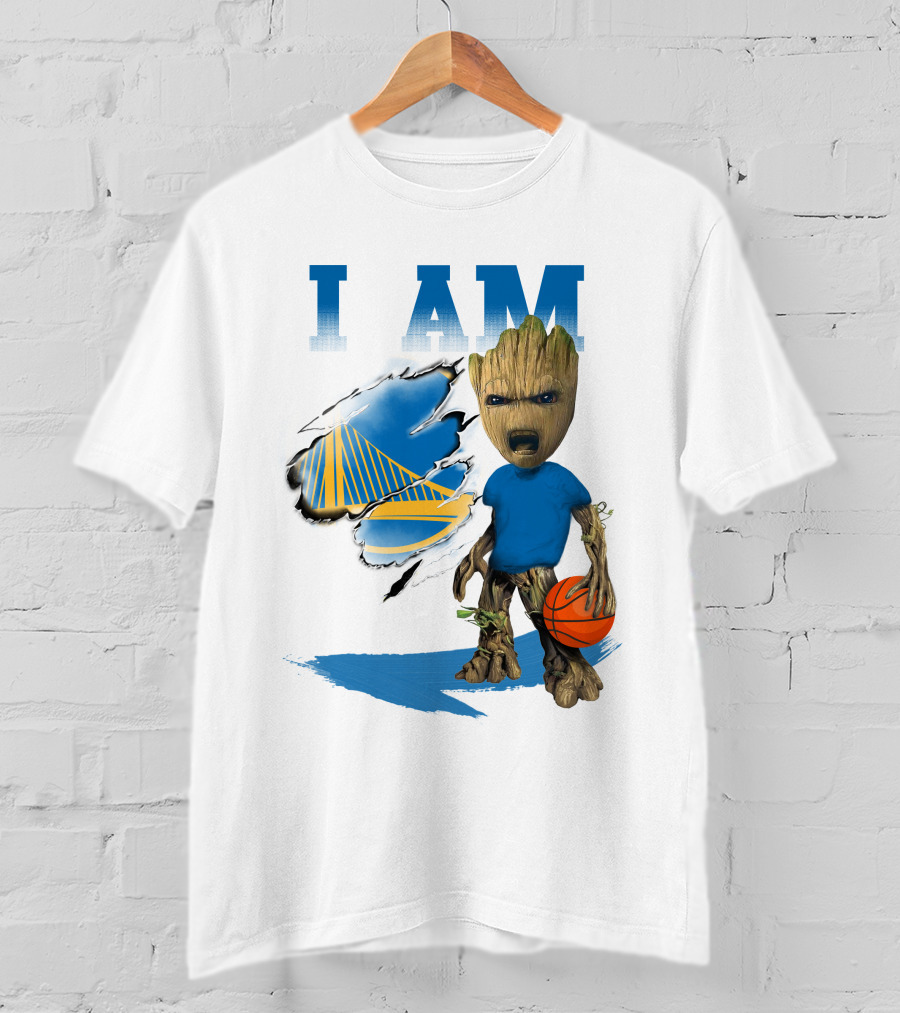 I Am Golden State Warriors Groot Basketball Character T-Shirt