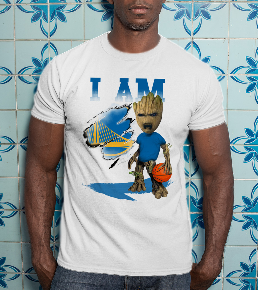 I Am Golden State Warriors Groot Basketball Character T-Shirt