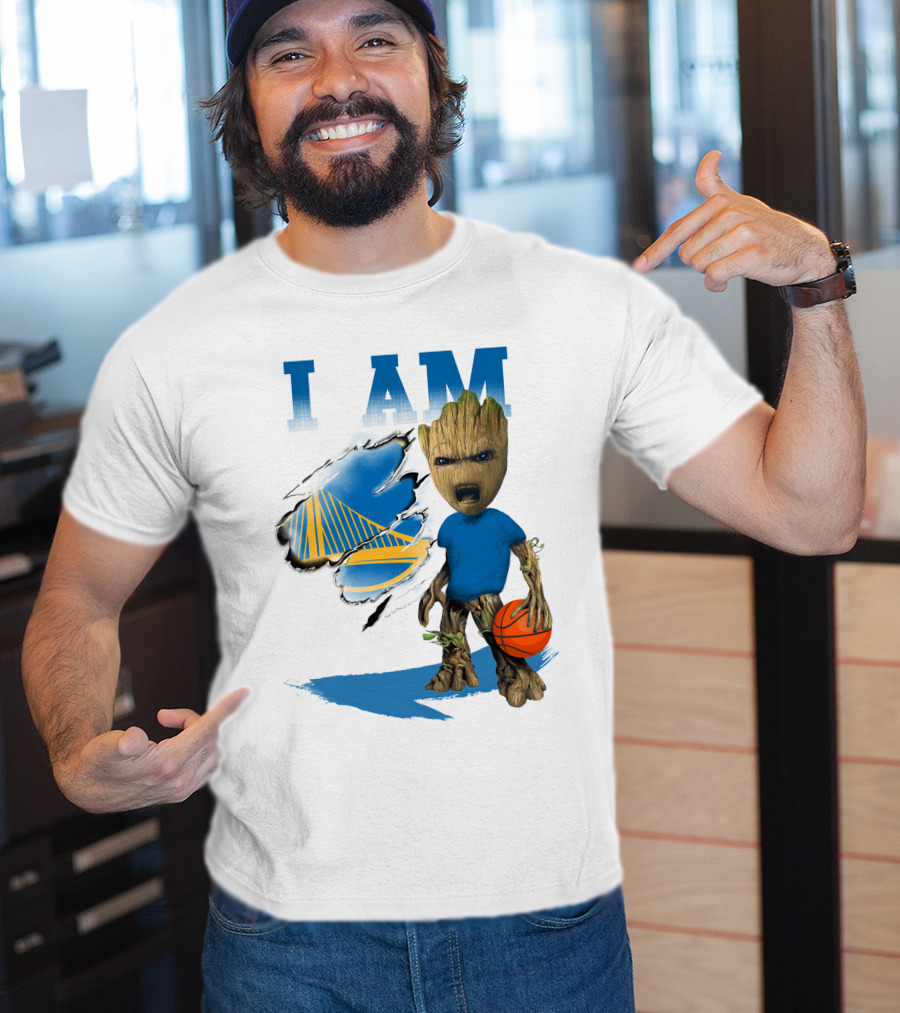 I Am Golden State Warriors Groot Basketball Character T-Shirt