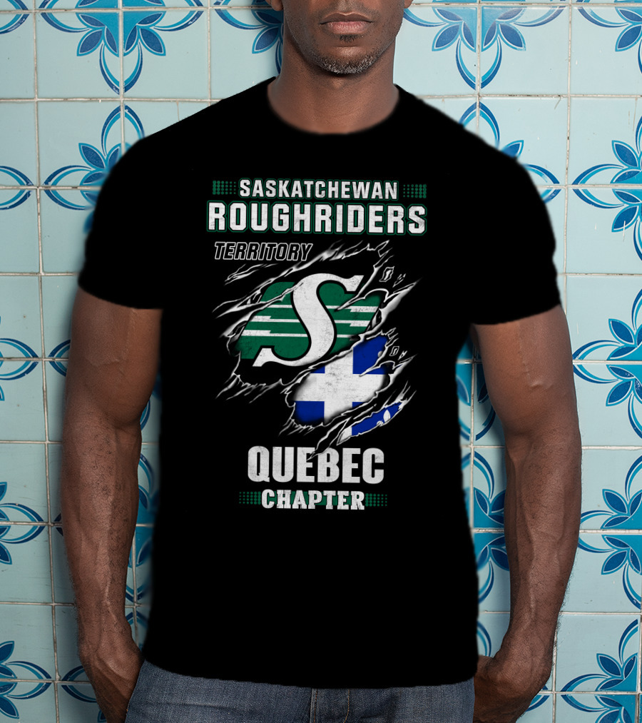 Saskatchewan Roughriders Territory Quebec Chapter T-Shirt