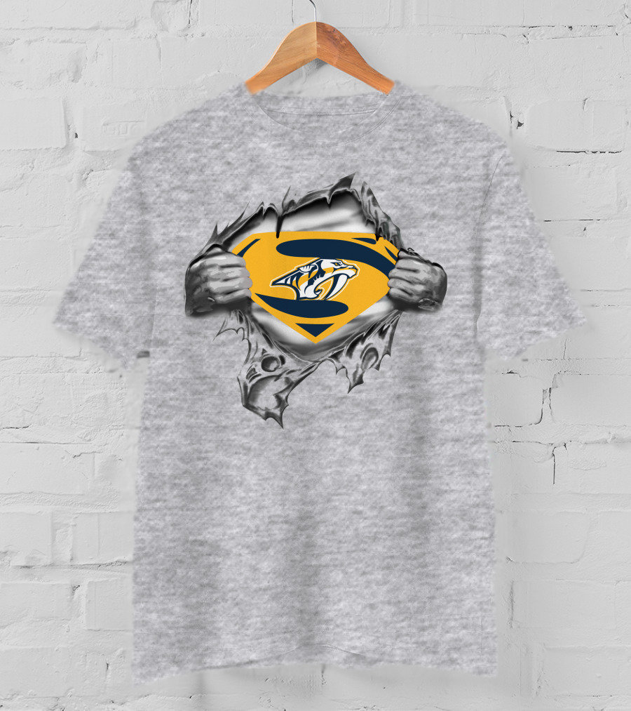 Nashville Predators Superman Shield T-Shirt