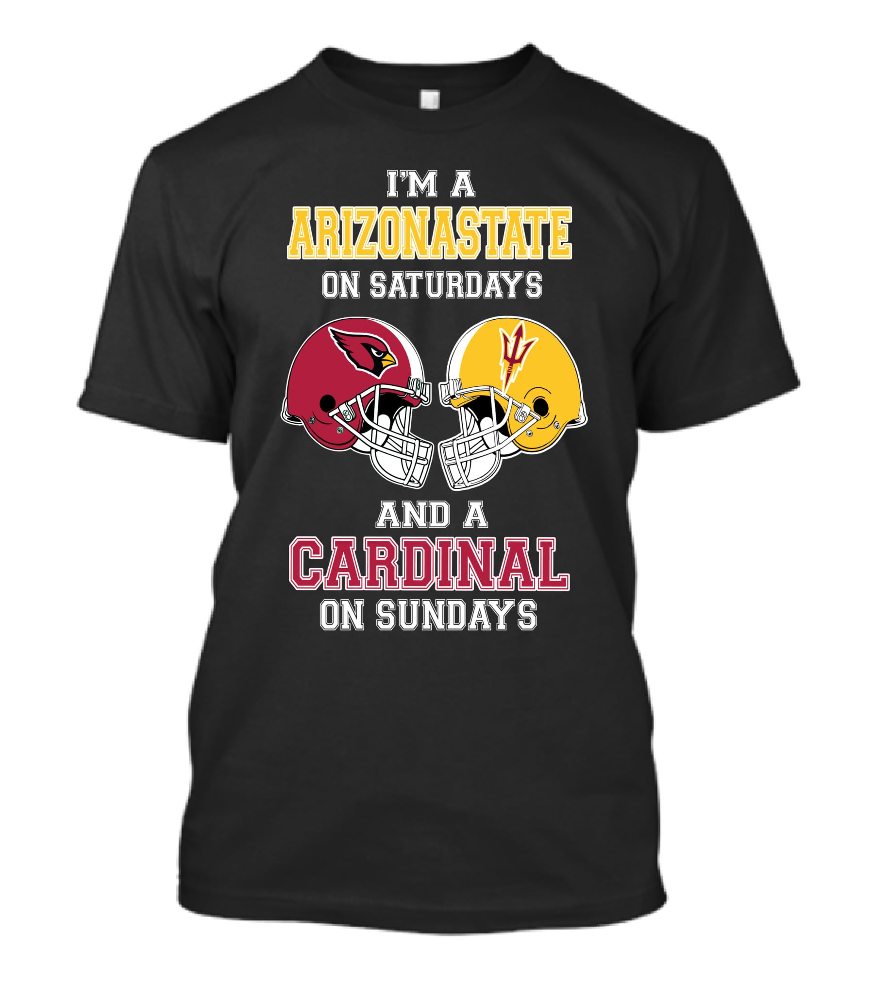 Arizona State On Saturdays Cardinal On Sundays T-Shirt