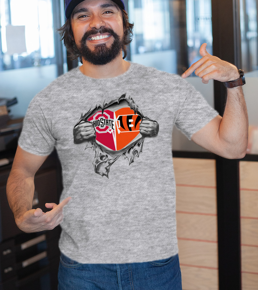 Ohio State Buckeyes Bengals It's In My Heart T-Shirt