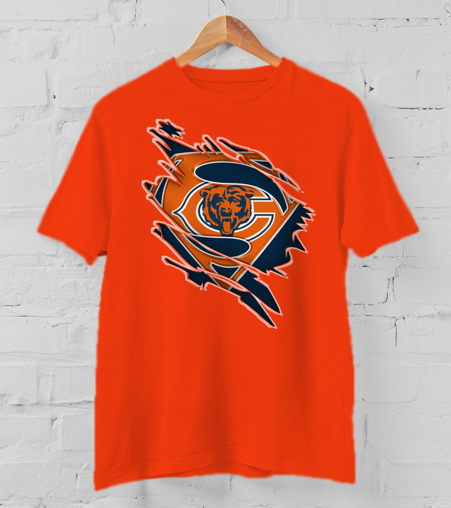 Chicago Bears Superman Logo Fusion T-Shirt
