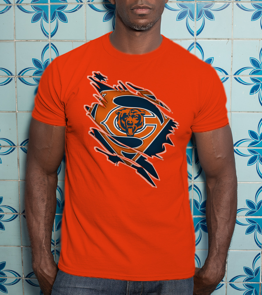 Chicago Bears Superman Logo Fusion T-Shirt