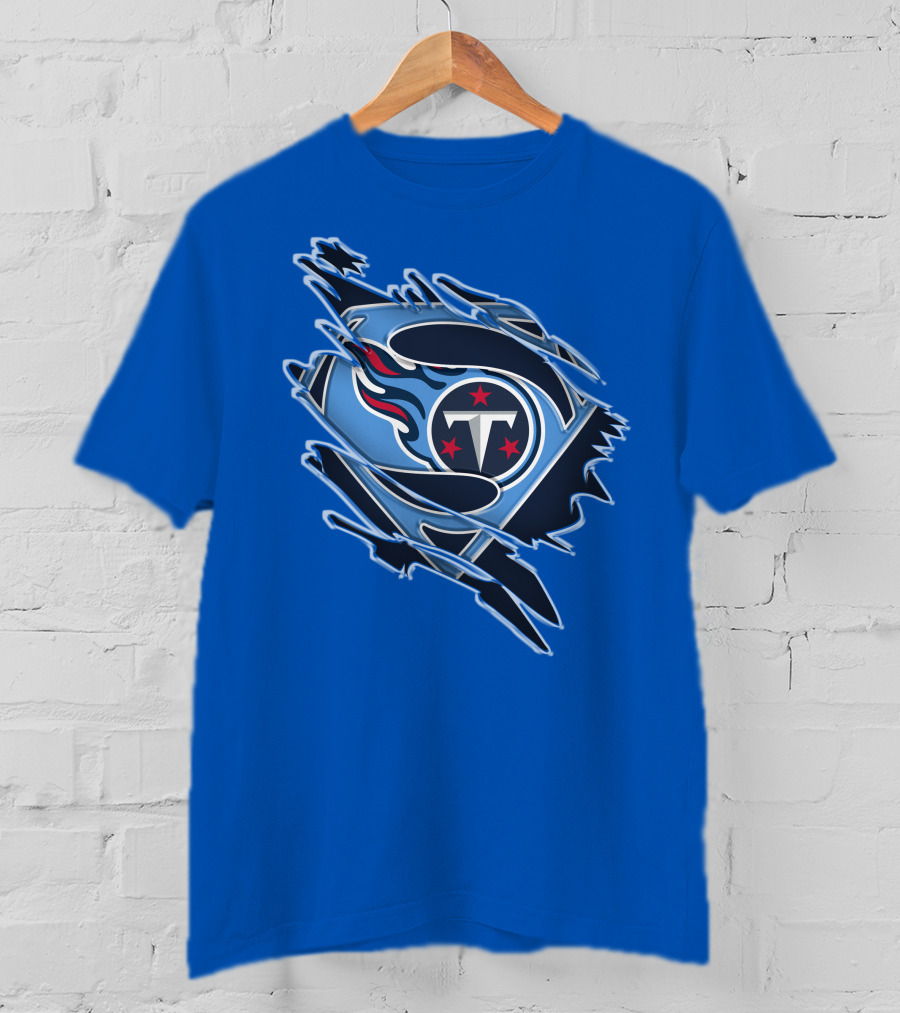 Tennessee Titans Superman Logo Fusion T-Shirt