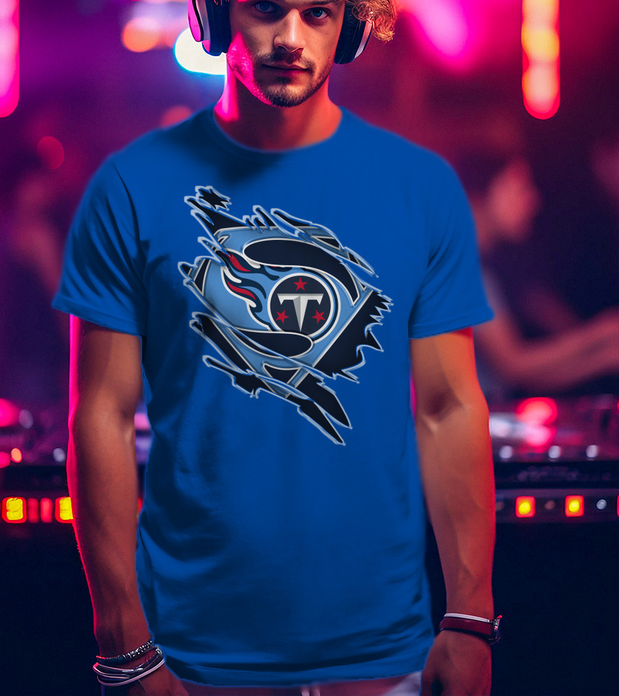 Tennessee Titans Superman Logo Fusion T-Shirt