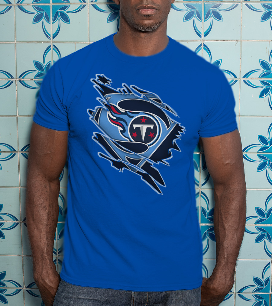 Tennessee Titans Superman Logo Fusion T-Shirt
