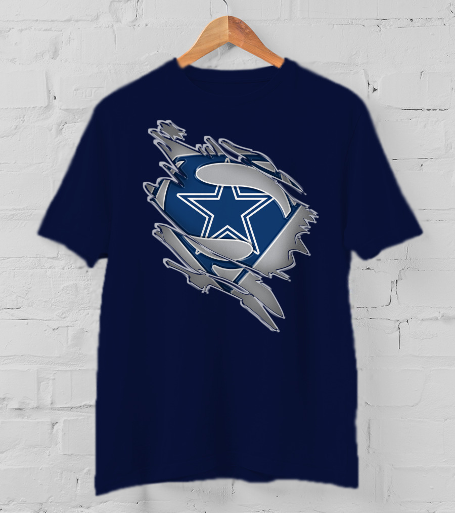 Cowboys Super Man Star T-Shirt
