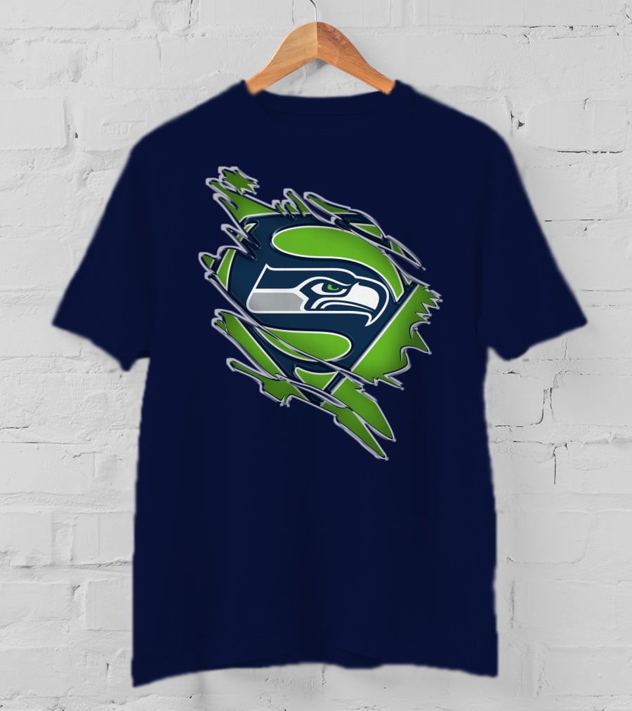 Seahawks Super Logo Emblem T-Shirt