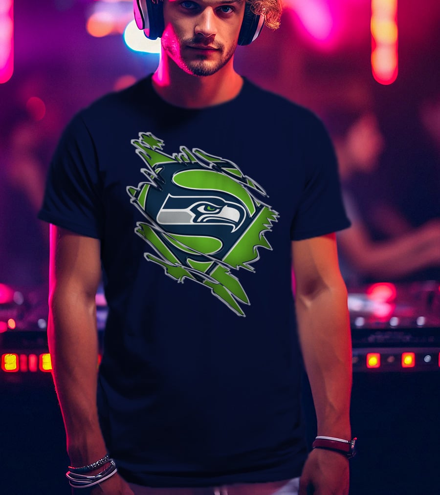 Seahawks Super Logo Emblem T-Shirt