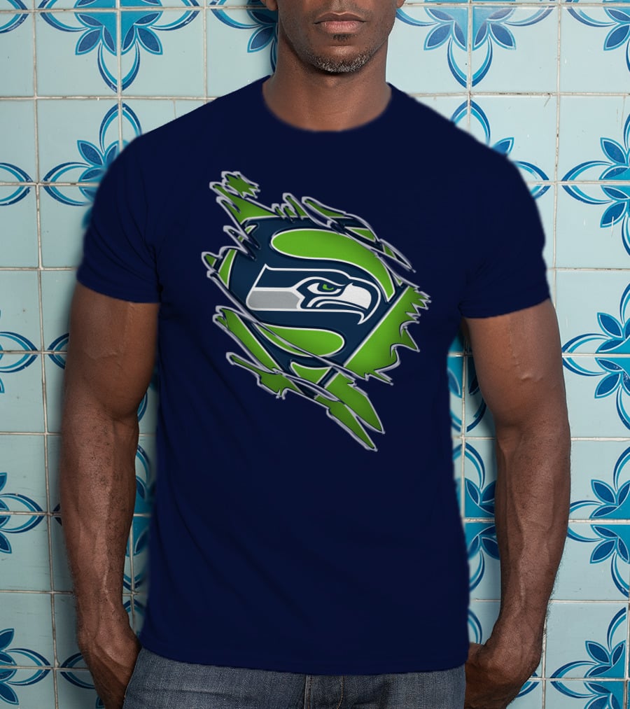 Seahawks Super Logo Emblem T-Shirt