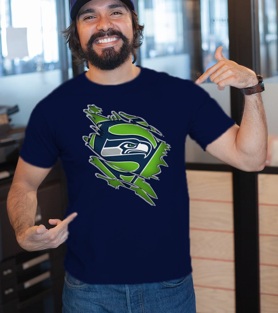 Seahawks Super Logo Emblem T-Shirt