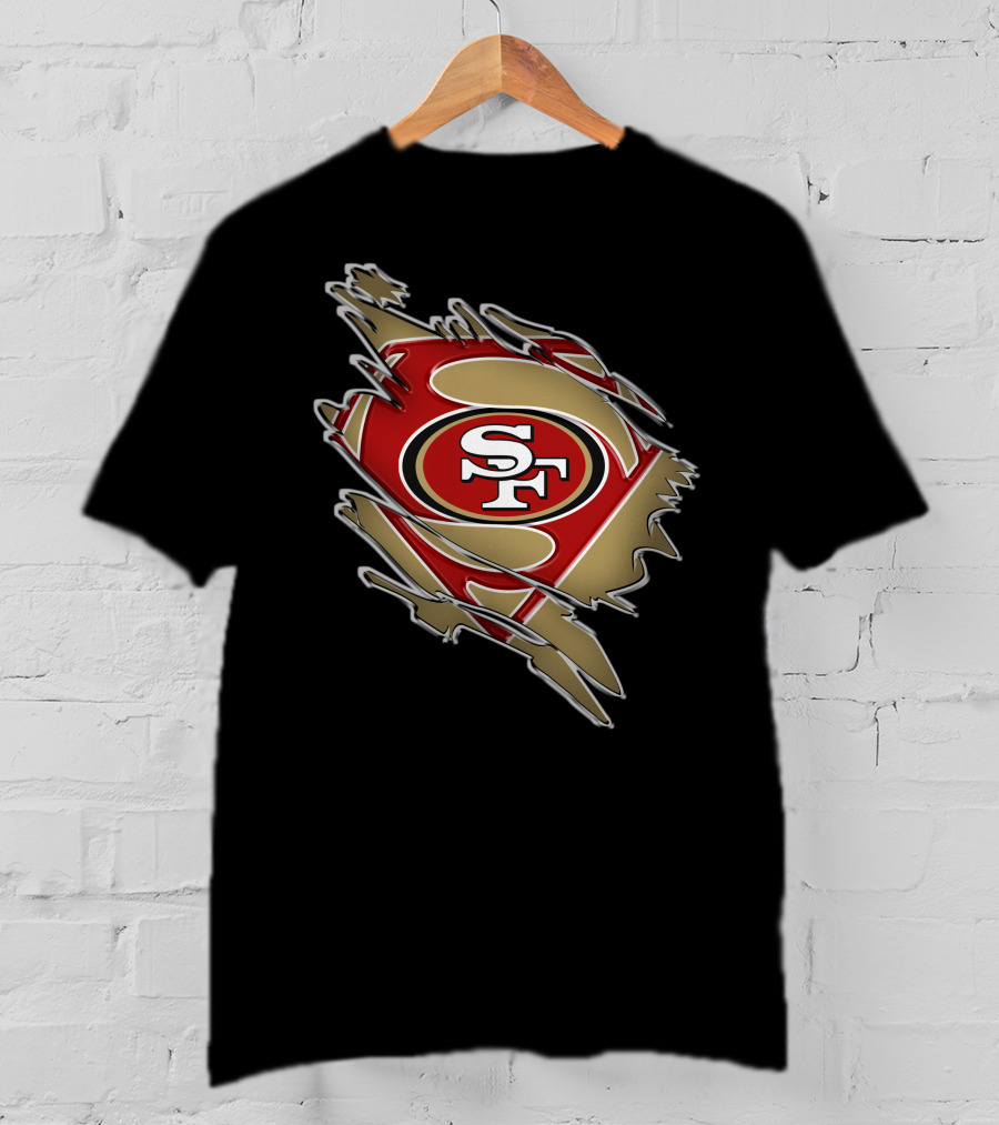 49ers Sf Superman Shield T-Shirt