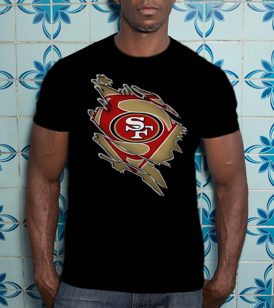 49ers Sf Superman Shield T-Shirt