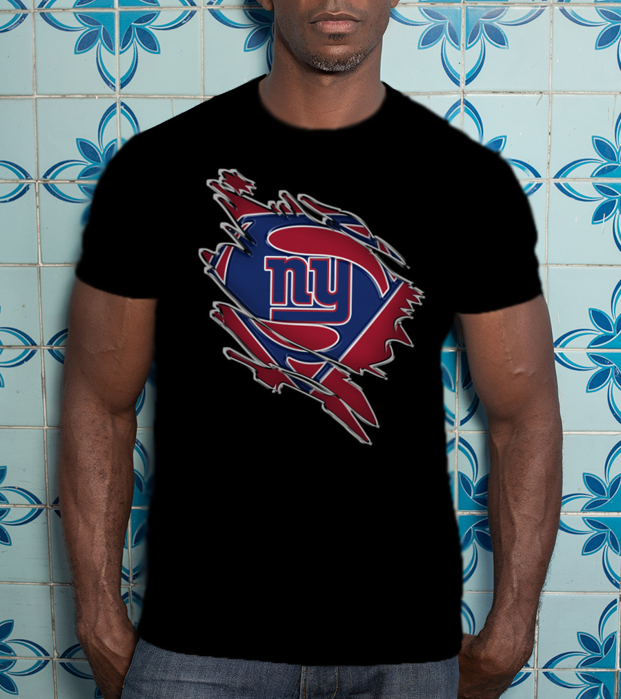 NY Giants Superman Logo Mashup T-Shirt
