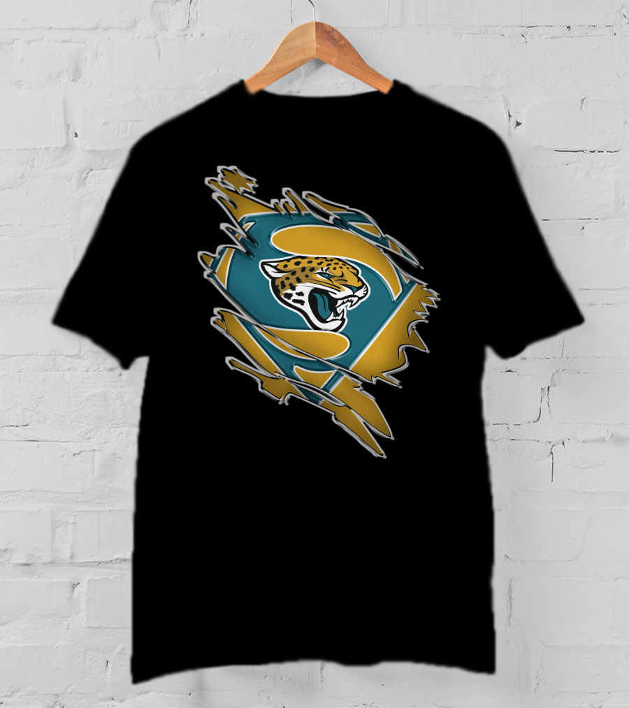 Jaguars Superman Logo Jaguar Emblem Fusion T-Shirt