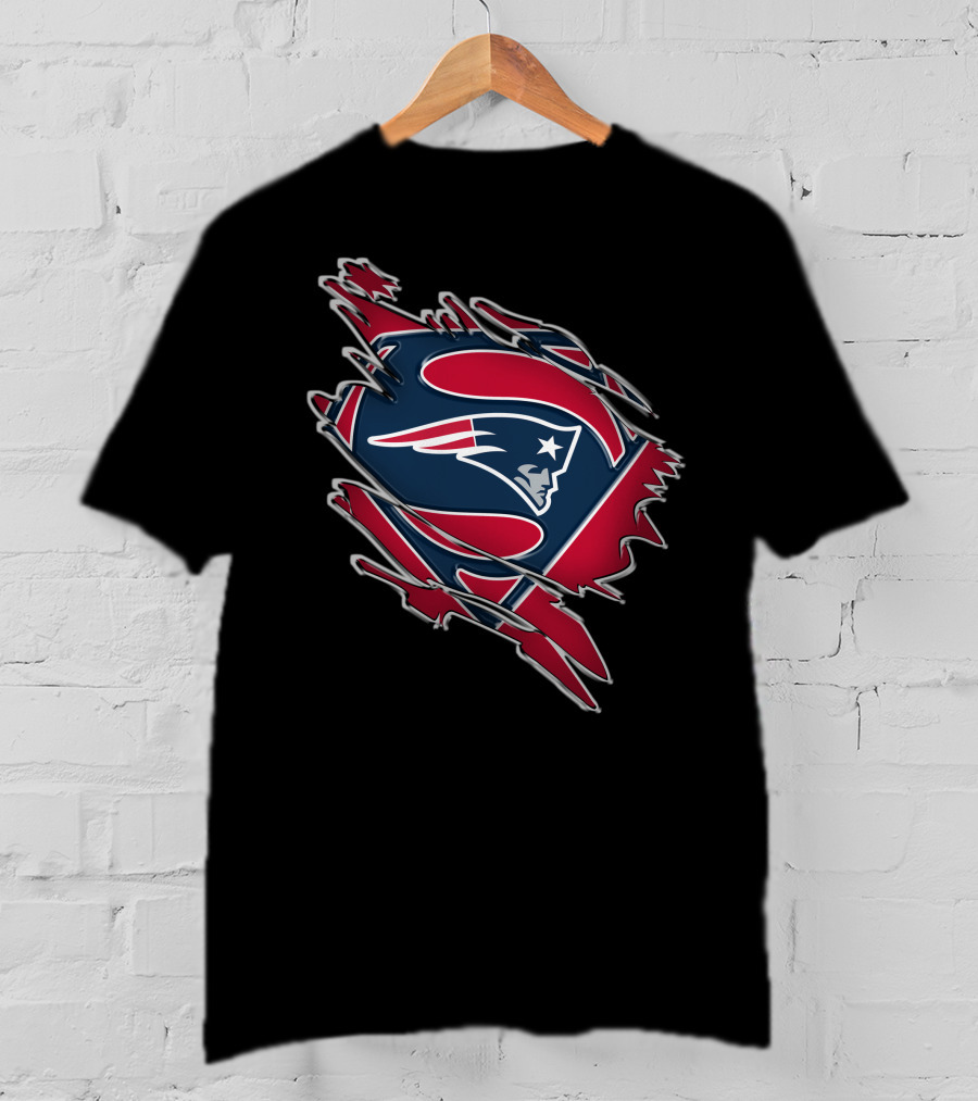 New England Patriots Superman Logo Mashup T-Shirt
