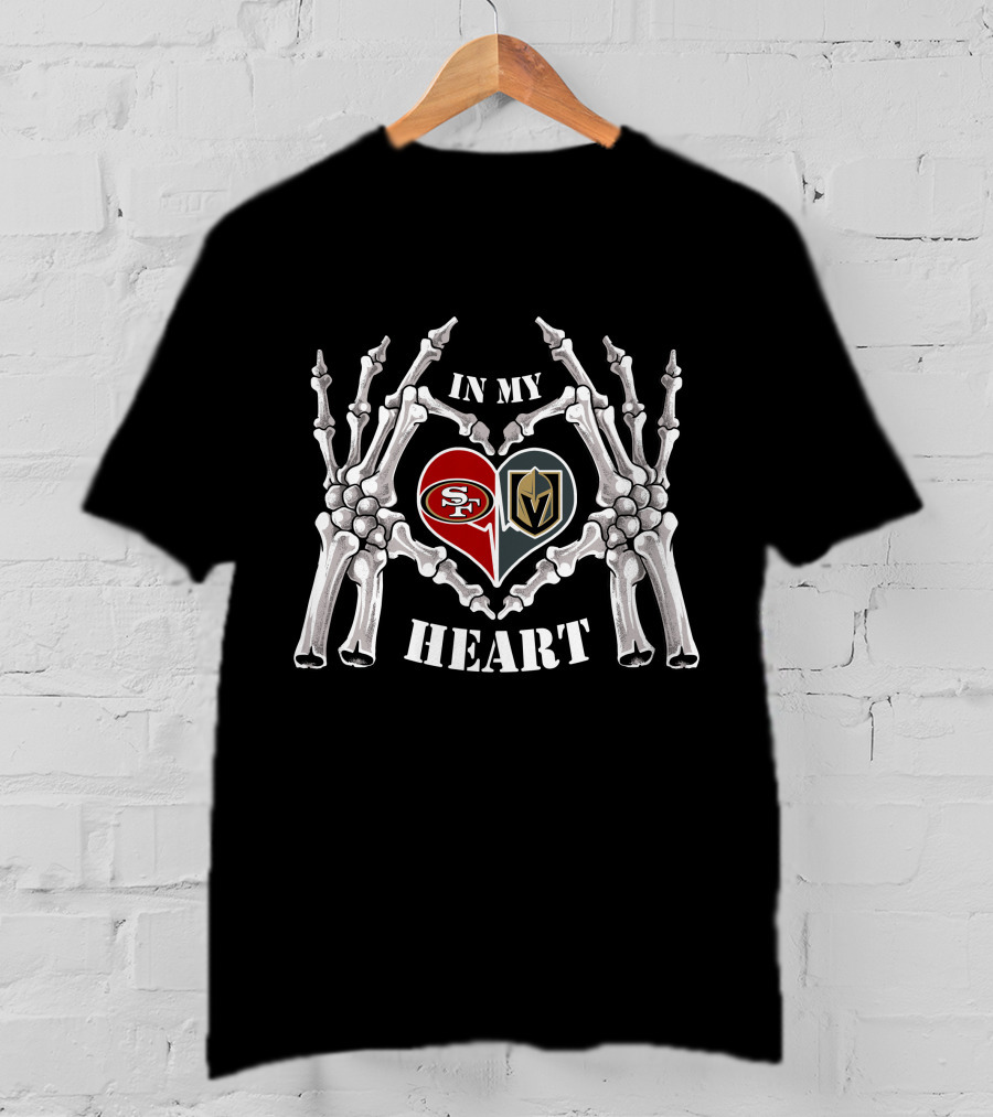 In My Heart 49ers And Knights Halloween T-Shirt