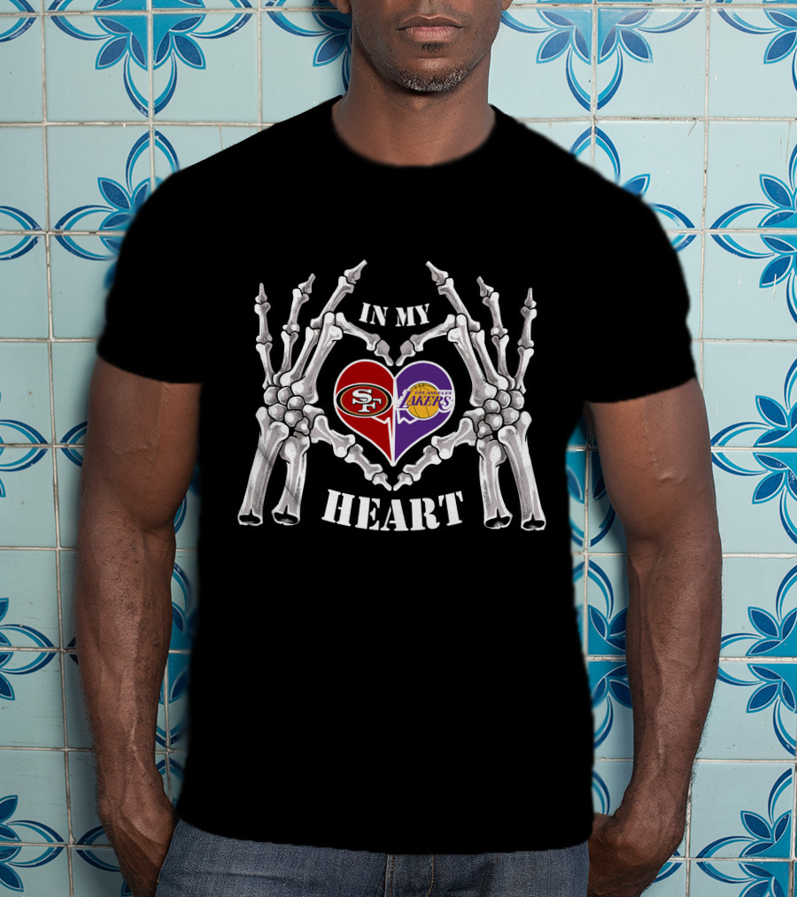 In My Heart 49ers Lakers Halloween T-Shirt