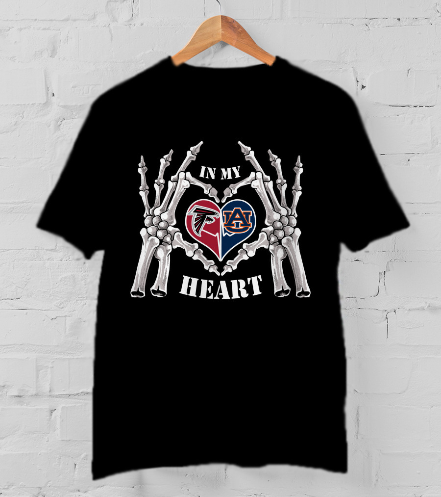 Atlanta Falcons Auburn Tigers In My Heart T-Shirt